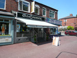 Awning on shop front in Grimsby