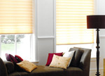 Pleated blind in Grimsby lounge